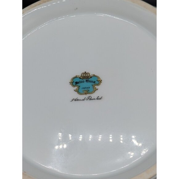 Meito China Round Covered Vegetable Serving Bowl Atwater Floral Gold Gilt 10" - Picture 6 of 8